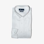 Regular-fit 100's Two-ply cotton piquet shirt