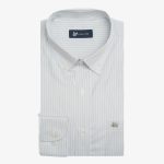 Regular-fit 100's Two-ply cotton striped shirt