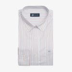 Regular-fit 100's Two-ply cotton striped shirt