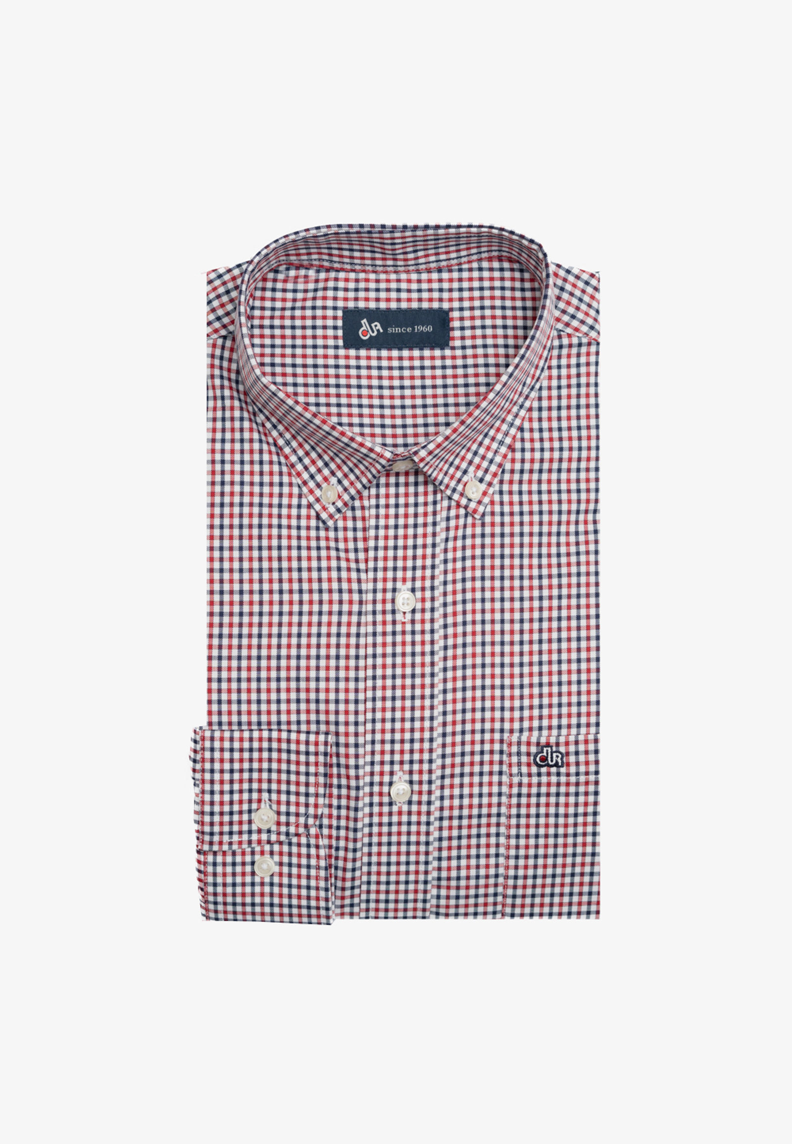 10210117-113588-A 100's Two-ply cotton checked shirt - Image 1