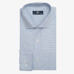 100's Two-ply cotton checked shirt