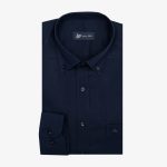 100's Two-ply cotton twill shirt