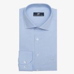 100's Two-ply cotton checked shirt
