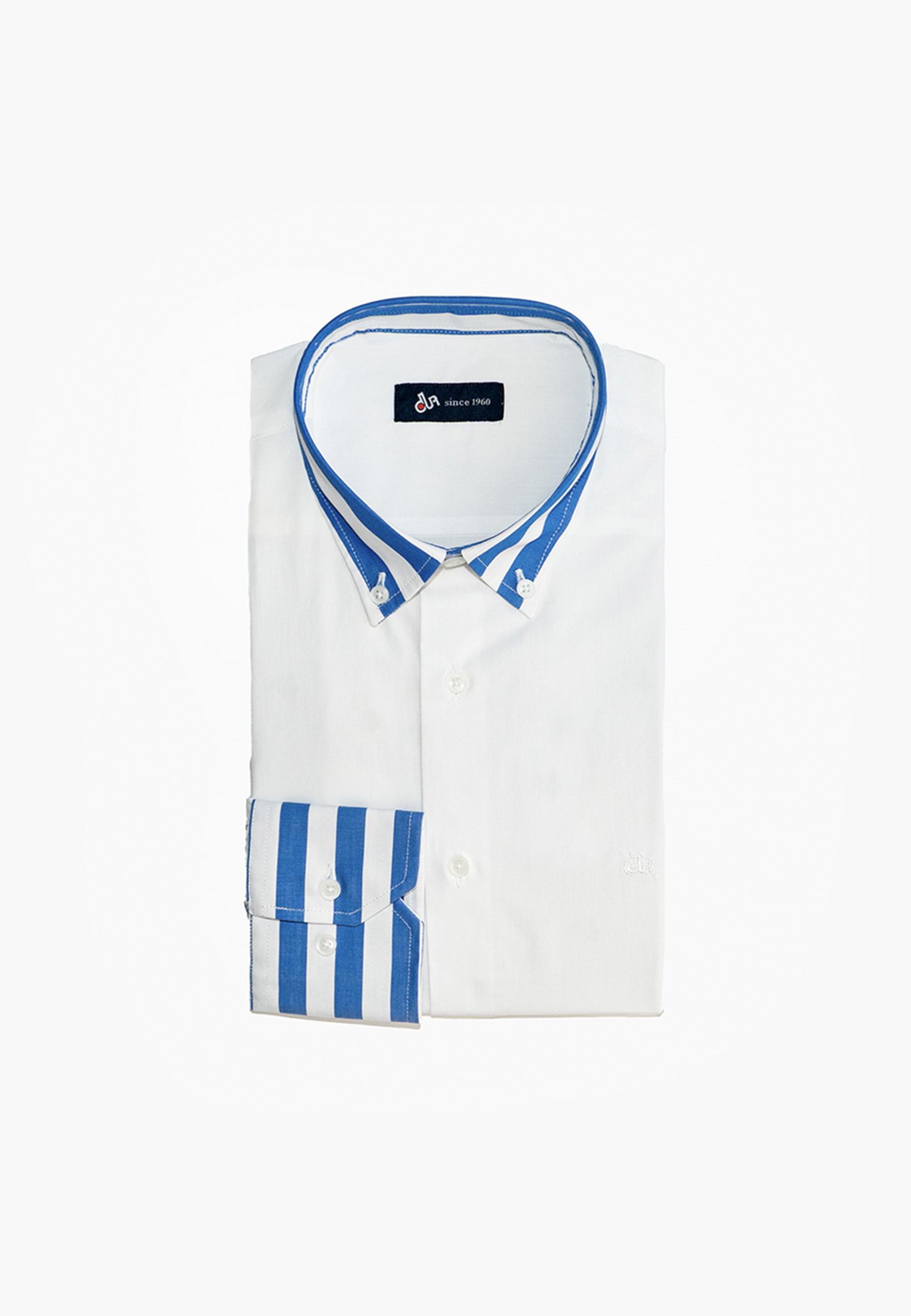 11020764-101022A2 Regular fit shirt with striped detail - Image 1