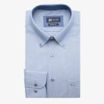 Pinstripe raf-blue shirt regular line