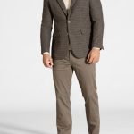 Pied de poule wool blend blazer
