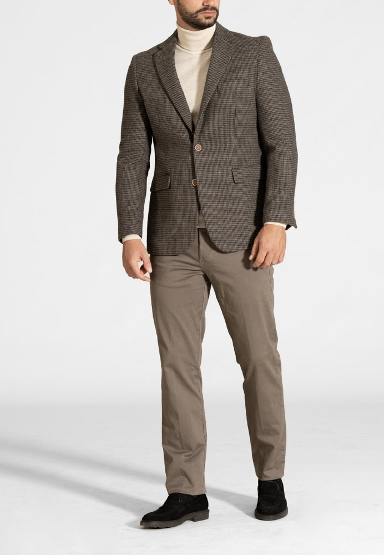 42210083-420207-1 Pied de poule wool blend blazer - Image 1