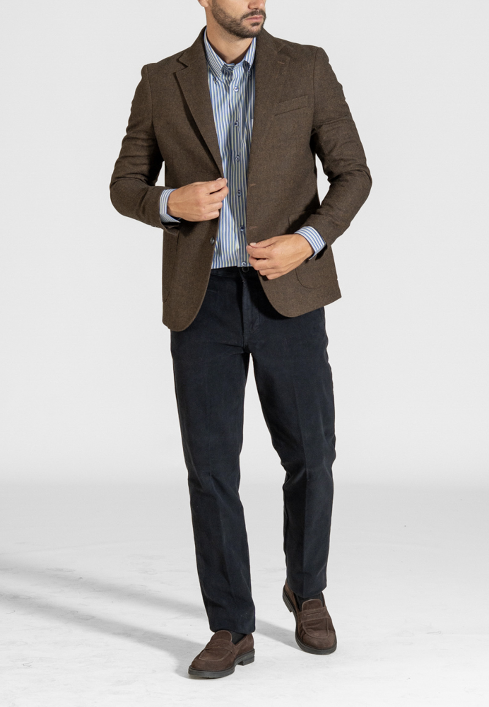 42210098-420241A Herringbone wool blend blazer - Image 1