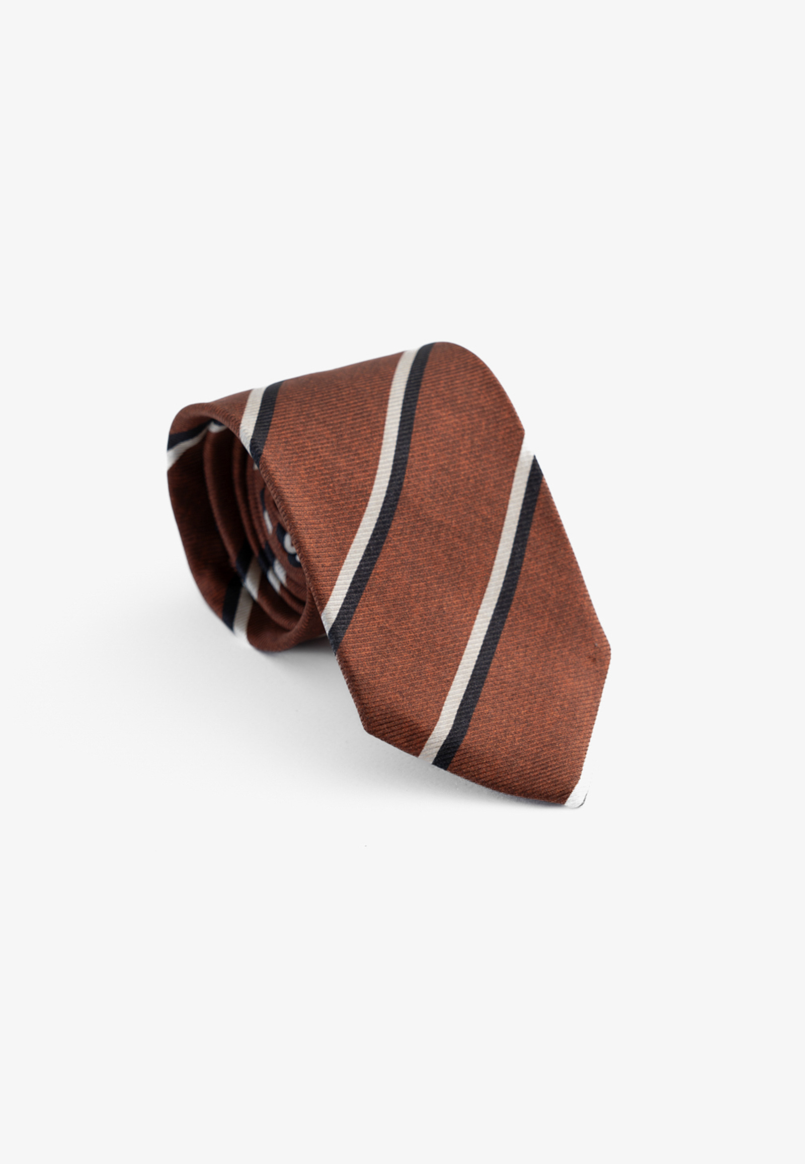 70200306-700470-Χ Striped design silk tie - Image 1