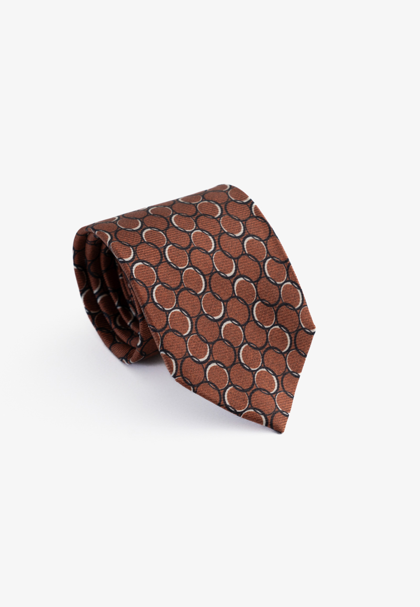 70200310-700475-Χ Circle design silk tie - Image 1