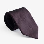 Silk gauze effect bordeaux tie