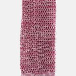 Knitted melange cotton tie
