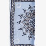 Light blue silk pocket square