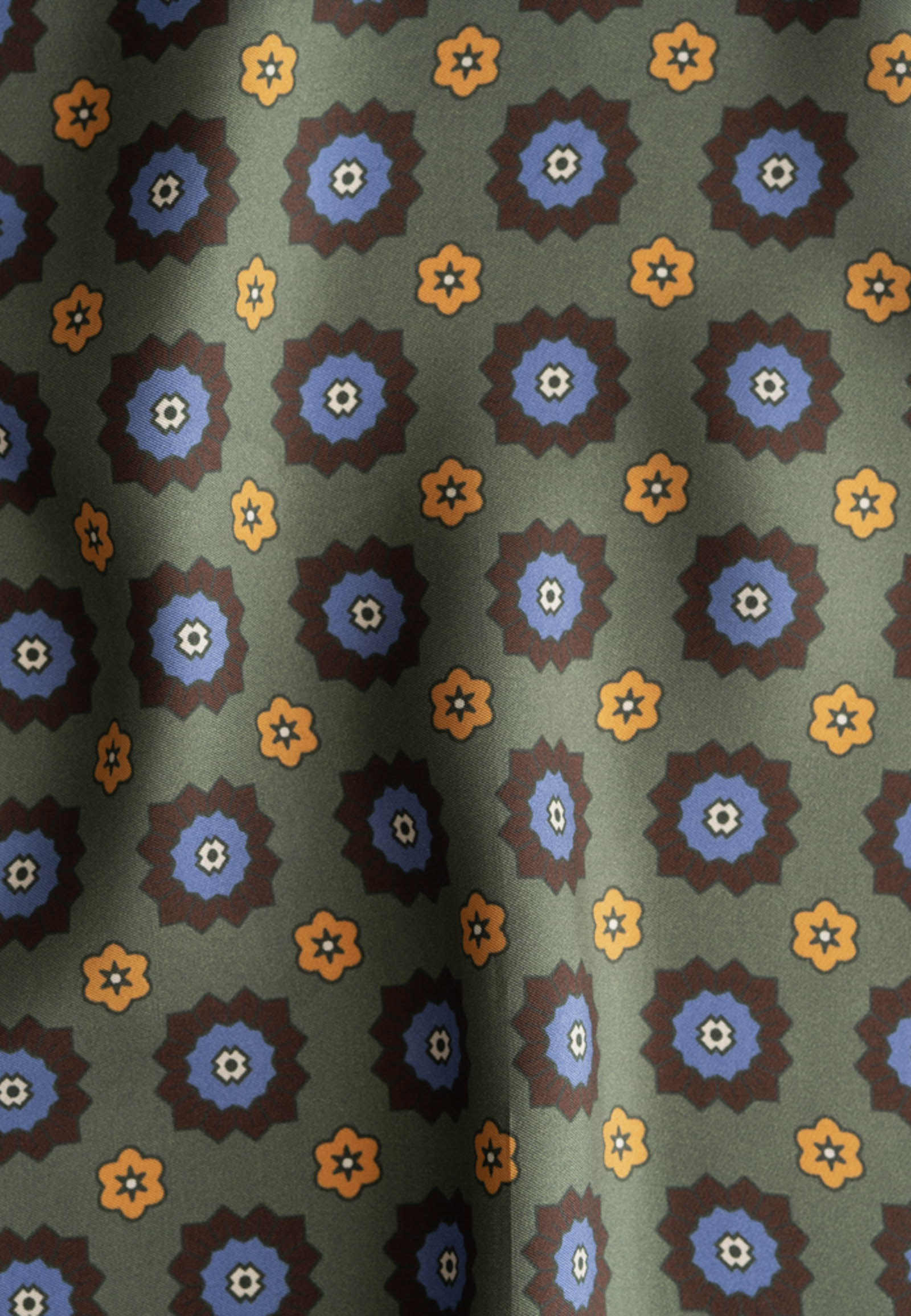 78120040-780243-C Πράσινο μεταξωτό μαντηλάκι - Image 1