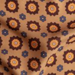 Οchre silk pocket square