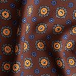 Burgundy silk pocket square