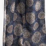 Blue scarf 100% Wool