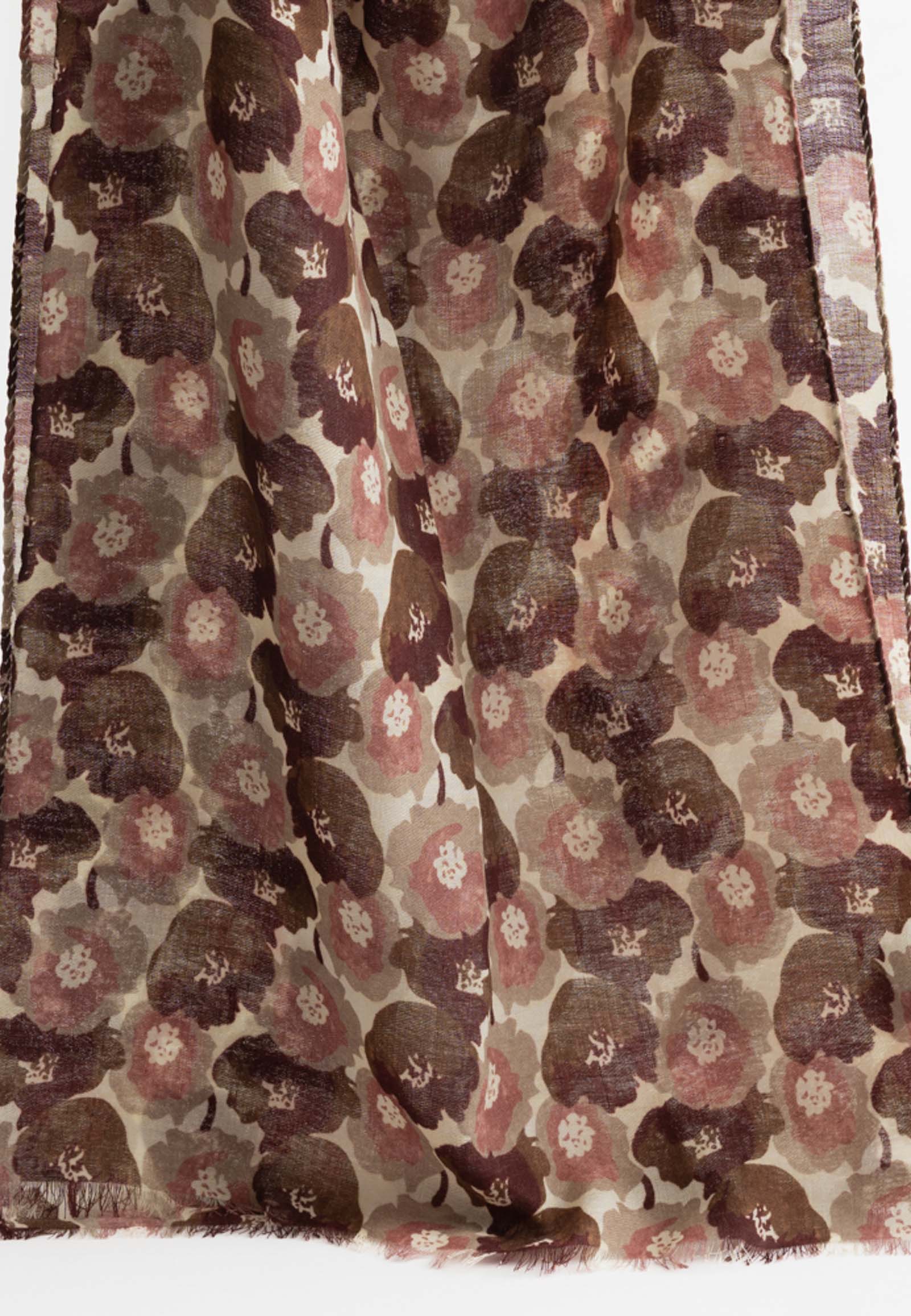 83210258-830551-E Μπορντό κασκόλ από 100% Mαλλί - Image 1