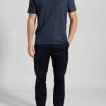 Linen melange polo regular fit