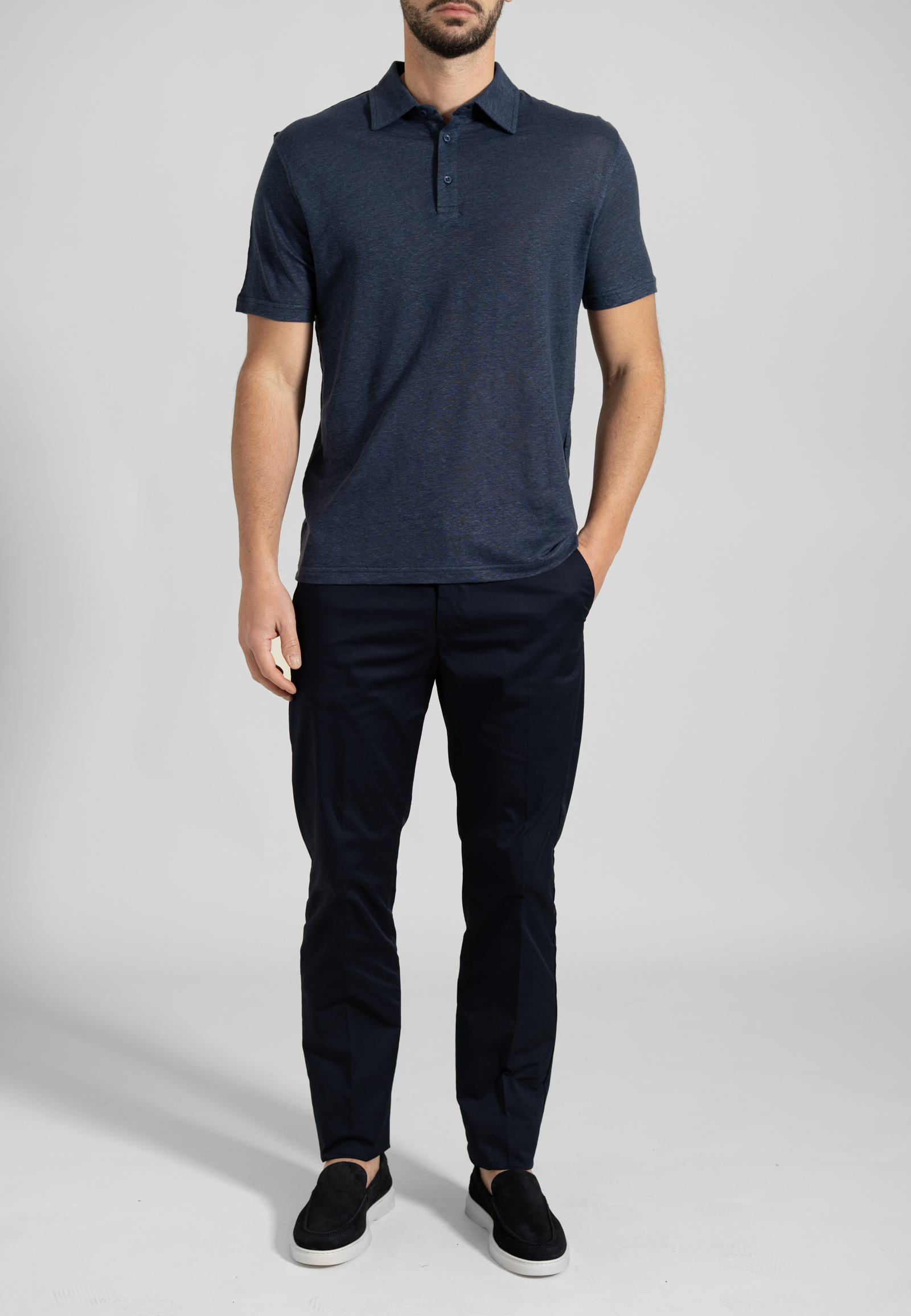 25210724-254019-A Linen melange polo regular fit - Image 1