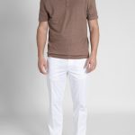 Linen melange polo regular fit