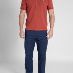 Light gabardine stretch cotton chinos trousers